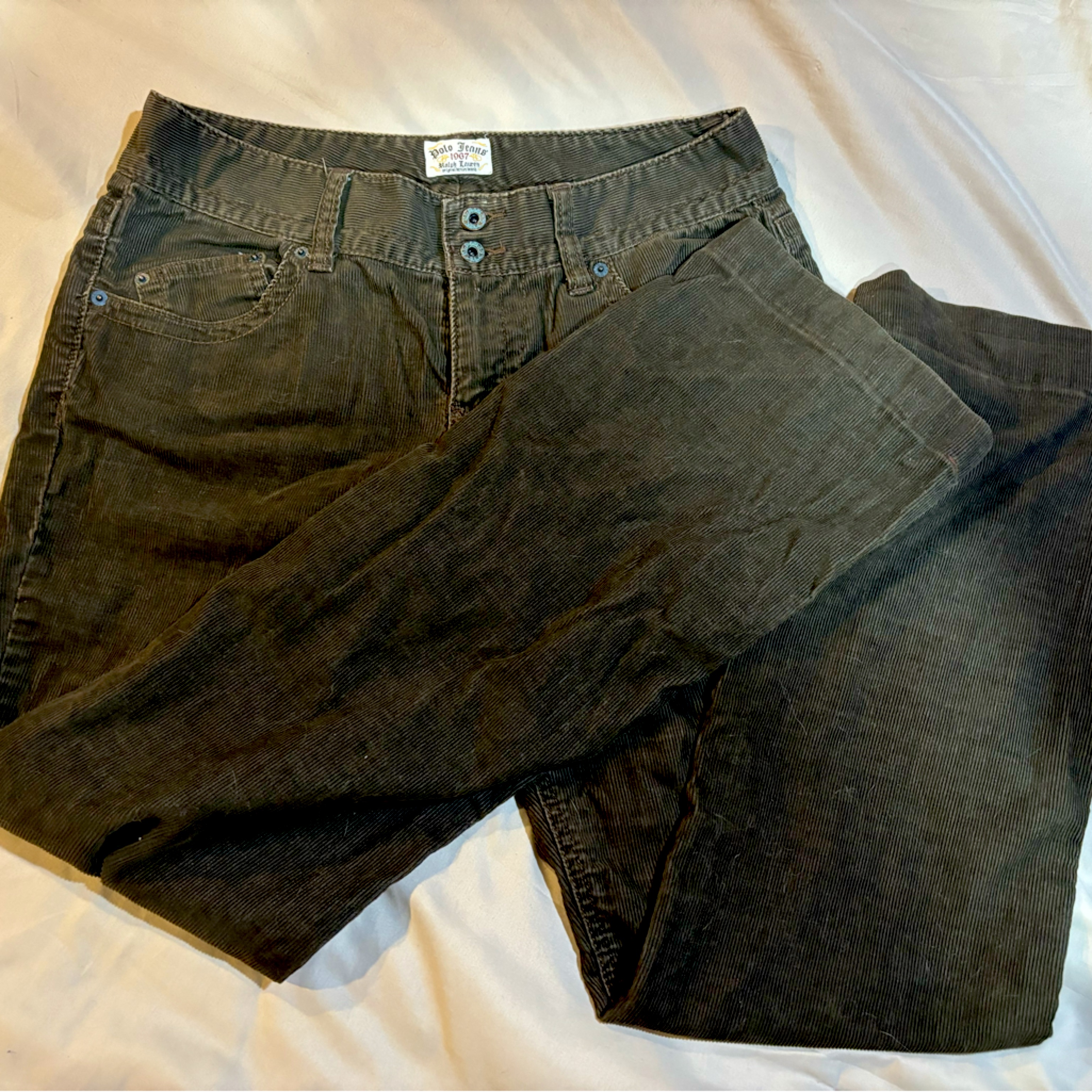 Vintage 1967 Polo Flare Brown Low Waisted Pants